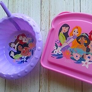 Disney princesses bowl & container set